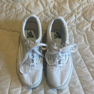 White platform Vans Sneakers